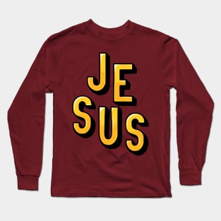 Jesus Christ design art Long Sleeve T-Shirt